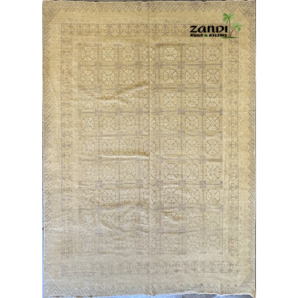 Hand knotted Afghani Khotan design rug size 8'8''x13'2'' RR10167